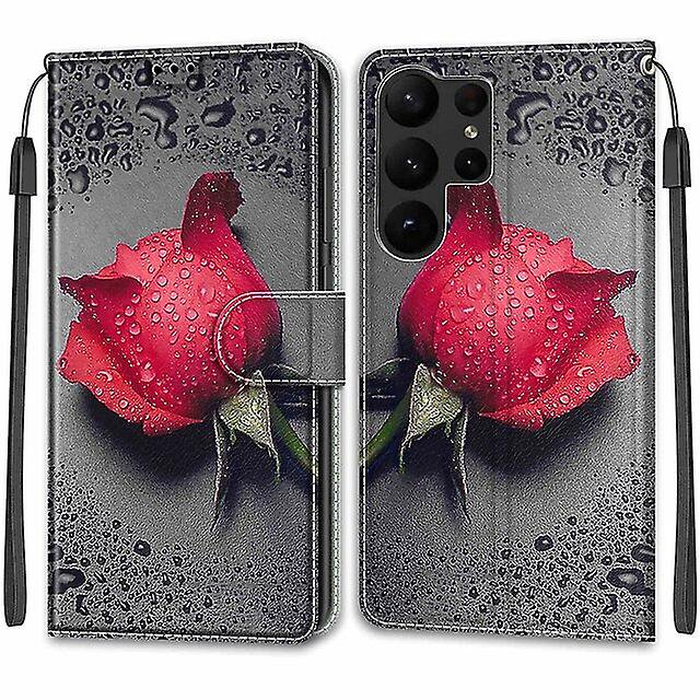 Phone Case For Samsung Galaxy S24 S23 S22 + Plus Ultra Wallet Case With Stand Holder Magnetic Full Body Protective Tpu Pu Leather