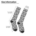 thumbnail image 5 of Daiia Sports Socks Tropical Leaves Printed Novelty Crew Socks for Men Women Knee High Socks Cotton Socks Soft & Breathable Support Unisex Socks, 5 of 9