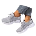 thumbnail image 3 of Couple's Matching Sneakers Comfortable Shoes Spring Summer Walking Shoes Lightweight Breathable White 42, 3 of 7