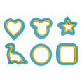 thumbnail image 1 of Sandwich Cutter Prevent Slip Rust Proof Cartoon Bread Press Mold for Pancake Rice Cheese Fruits 6pcs, 1 of 4