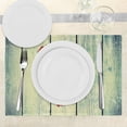 thumbnail image 3 of Ambesonne Rustic Place Mats Set of 4, Heart Wooden Wall, Standard Size, Red Pale Green, 3 of 6