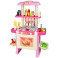 Freecat Kids Kitchen Fun Play Kitchen Set with Realistic Sounds, Lights