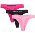 thumbnail image 2 of Balanced Tech Women's Seamless Thong 3 Pack Assorted, 2 of 5