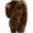 Coffee, variant on Womens Winter Trendy Full Zipper Fleece Jackets Long Sleeve Relaxed Warm Teddy Coats with Pockets