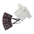 thumbnail image 4 of BESTSKY Stylish Short Sleeve Suspender Skirt Dress Outfit for Dolls Clothes Accessories, 4 of 7