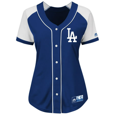 Los Angeles Dodgers Majestic Women's Plus Size Fashion Replica Jersey -