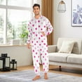 thumbnail image 6 of FORMRS Onesies Pajama for Adults Unisex Hoodie Winter Jumpsuit One Piece Sleepwear, Sizes S-2XL, Purple Polka Dots, 6 of 7