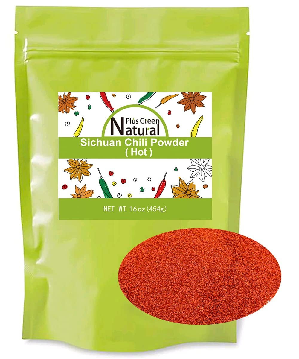Premium Sichuan Chili Powder 16 Ounces, Extra Hot, Fine Ground Seedless