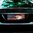 thumbnail image 7 of Patriotic Eagle beside the American Flag Front License Plate, Metal License Plate, Funny Standard Plates Personalized Novelty Decorative For Men/Women/Boys/Girls Car 6×12 Inch, 7 of 7