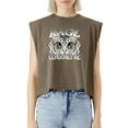 thumbnail image 5 of EcoLoom Funny Rage Cat Cap Sleeve Muscle Crop Shirt Women Sleeveless Baby Tee, 5 of 5