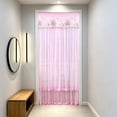 thumbnail image 5 of Doorway Mesh Curtain Screen with Double-Layer Lace, Summer Door Cover for Kitchen, Bedroom and Room Divider Decor, 79 x 40 Inch, 5 of 6