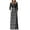 Black White, variant on Women Short/Long Sleeve Loose Plain Maxi Dresses Casual Long Dresses with Pockets