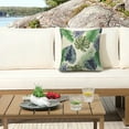 thumbnail image 2 of Vintage Blue Outdoor Decorative Printed Pillow 18 x 18 in Blue Green, 2 of 5