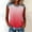 Hot Pink(New), variant on Women's Summer Tank Top,Versatile Fashionable Gradient-Dye Denim Patchwork Waffle-Weave Relaxed Round Neck Sleeveless Top