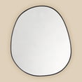 thumbnail image 3 of TEHOME Surface Mount Black Bathroom Medicine Cabinet with Mirror, Wall Mounted Irregular Asymmetrical Silvered Glass Mirror with Adjustable Tempered Glass Shelves, Fully Assembled, 3 of 9