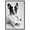 Black Frame, variant on Mischief Frenchie Paper Towels Canvas Funny Bathroom Art by Art Remedy, White Frame, 36" x 54"