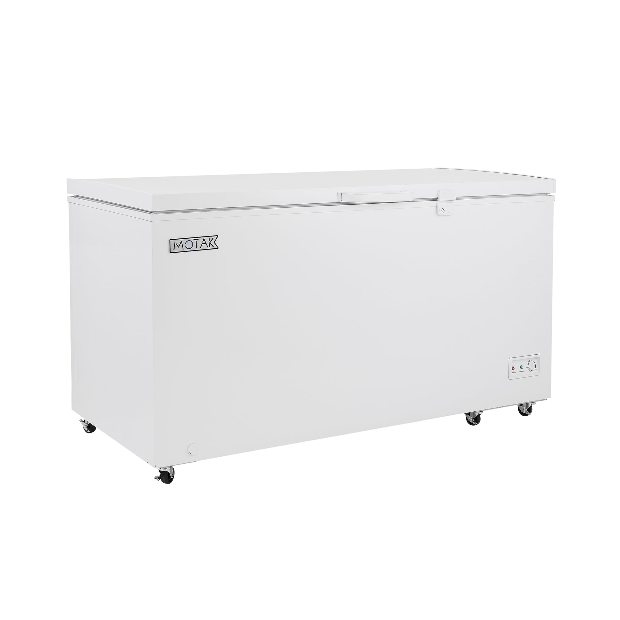 MoTak MCF-18 65" Mobile Chest Freezer w/ (2) Wire Storage Basket - White, 115v