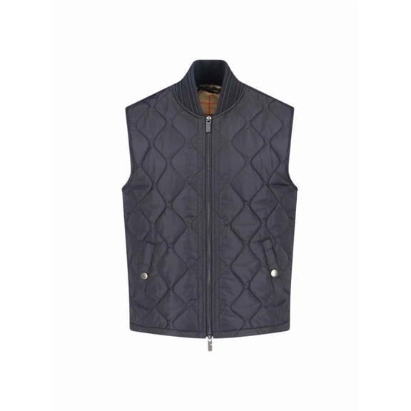 Burberry Tailored Sleeveless Quilted Coat With High Collar (Men's)