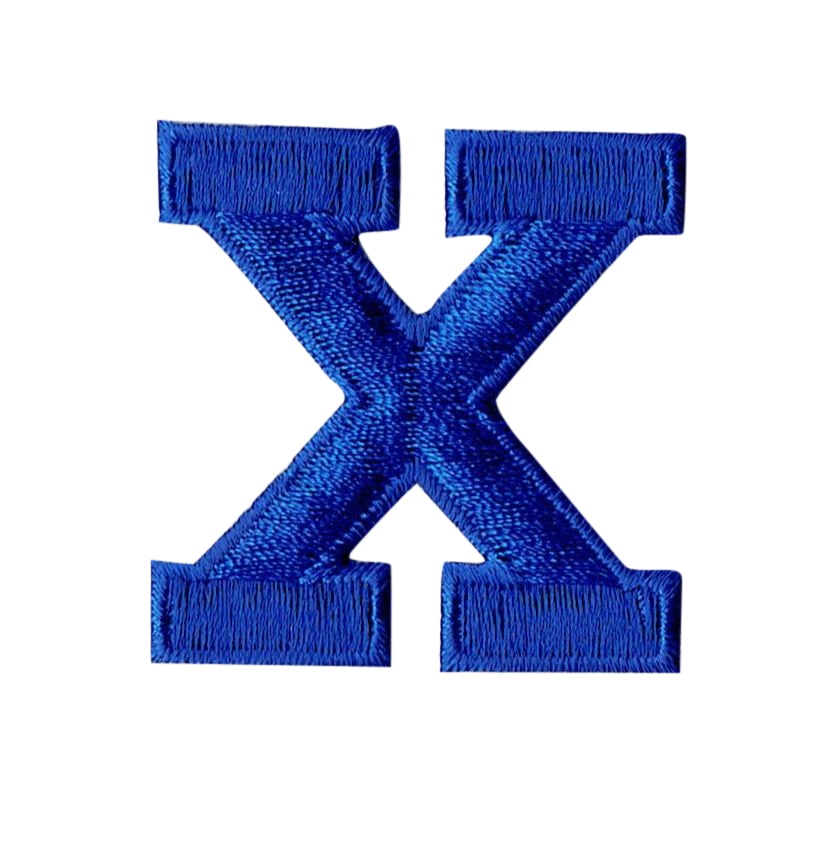 Alphabet Letter - X - Color Royal Blue - 2