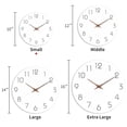 thumbnail image 4 of Wall Clock 10 Inch Silent Non Ticking Wood Wall Clocks Battery Operated - Wooden White Modern Office Simple Minimalist Clock Decorative for Kitchen,Home,Bathroom,Living Room White, 4 of 4