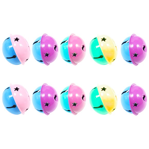 40Pcs Noël Dessin Animé Jingle Bell Chien Pendentif Décor Aucune Corde Couleur Aléatoire