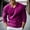 Purple, variant on Men's New Fall Winter Slim Fit V Neck Knit Sweater (Green S)