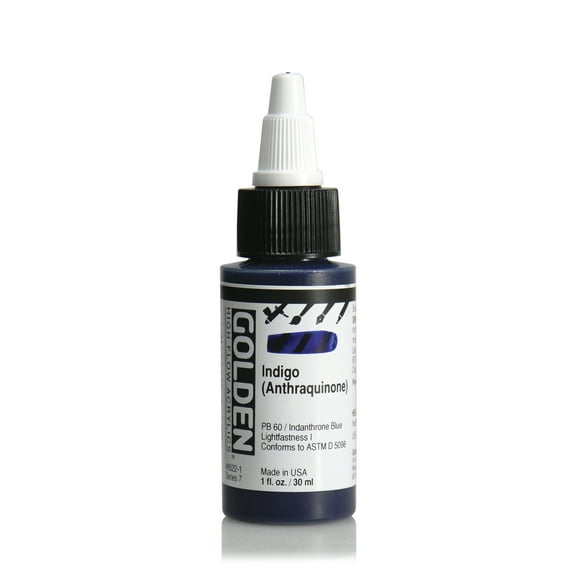 Golden High Flow Acrylics, 1oz, Indigo (Anthraquinone)