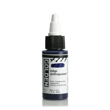 UPC: 0738797852211 | Golden High Flow Acrylics  1oz  Indigo (Anthraquinone)