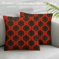 thumbnail image 3 of Autua Hexagon Graphic Decorative Short Plush Cushion Throw Pillow Cover for Home Couch Living Room Bed Sofa - 1PC 20x20in, 3 of 5
