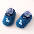 thumbnail image 2 of Kids Socks Anti Slip Cute Animals Print Soft Floor Socks Blue 3-4 Years, 2 of 8