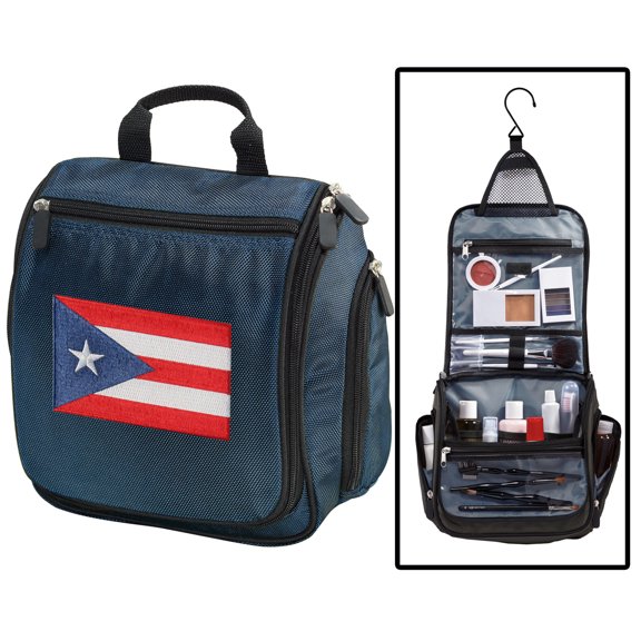 Puerto Rican Flag Toiletry Bag or Puerto Rico Shaving Kit