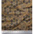 thumbnail image 1 of Soimoi Cotton Cambric Fabric Snowflake Artistic Print Sewing Fabric Yard 56 Inch Wide, 1 of 3