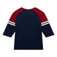 thumbnail image 3 of Men's Mitchell & Ness Navy Boston Red Sox Cooperstown Collection Legendary Raglan Slub Henley 3/4-Sleeve T-Shirt, 3 of 5