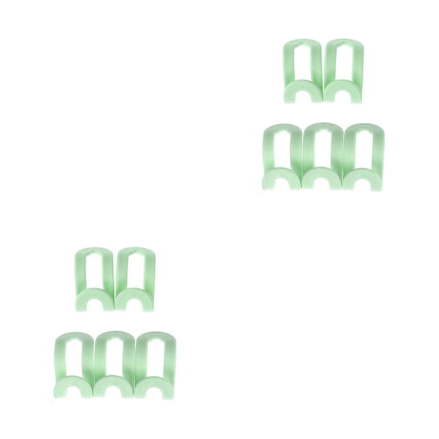 bedienty 5pcs Multi -function Wardrobe Space -saving Hanger Hook Coat Hook Plastic Closet Stack Hanger Rack Storage Wardrobe Organizer Green 2Set