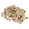 thumbnail image 1 of Mixed Wooden Buttons 100pcs, Synthetic Wood, Sewing Craft, DIY Gift, Skin Friendly, 1 of 8