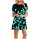thumbnail image 1 of Vestidos de Verano de Mujer Cuello Redondo Manga Corta Impreso, Ligero Y Cómodo Vestidos Casuales para Mujeres, 1 of 8