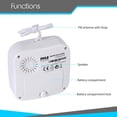 thumbnail image 3 of PYLE PSR71 - Shower Radio Speaker - Waterproof Rated AM/FM Radio with Rotary Tuner, 3 of 4
