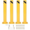 thumbnail image 1 of Yeshouse Bolardo de seguridad de acero resistente, disponible en 91,4 cm, 107,6 cm y 122 cm, color amarillo visible, base sellada y poste inoxidable, ideal para almacenes y estacionamientos, 1 of 7