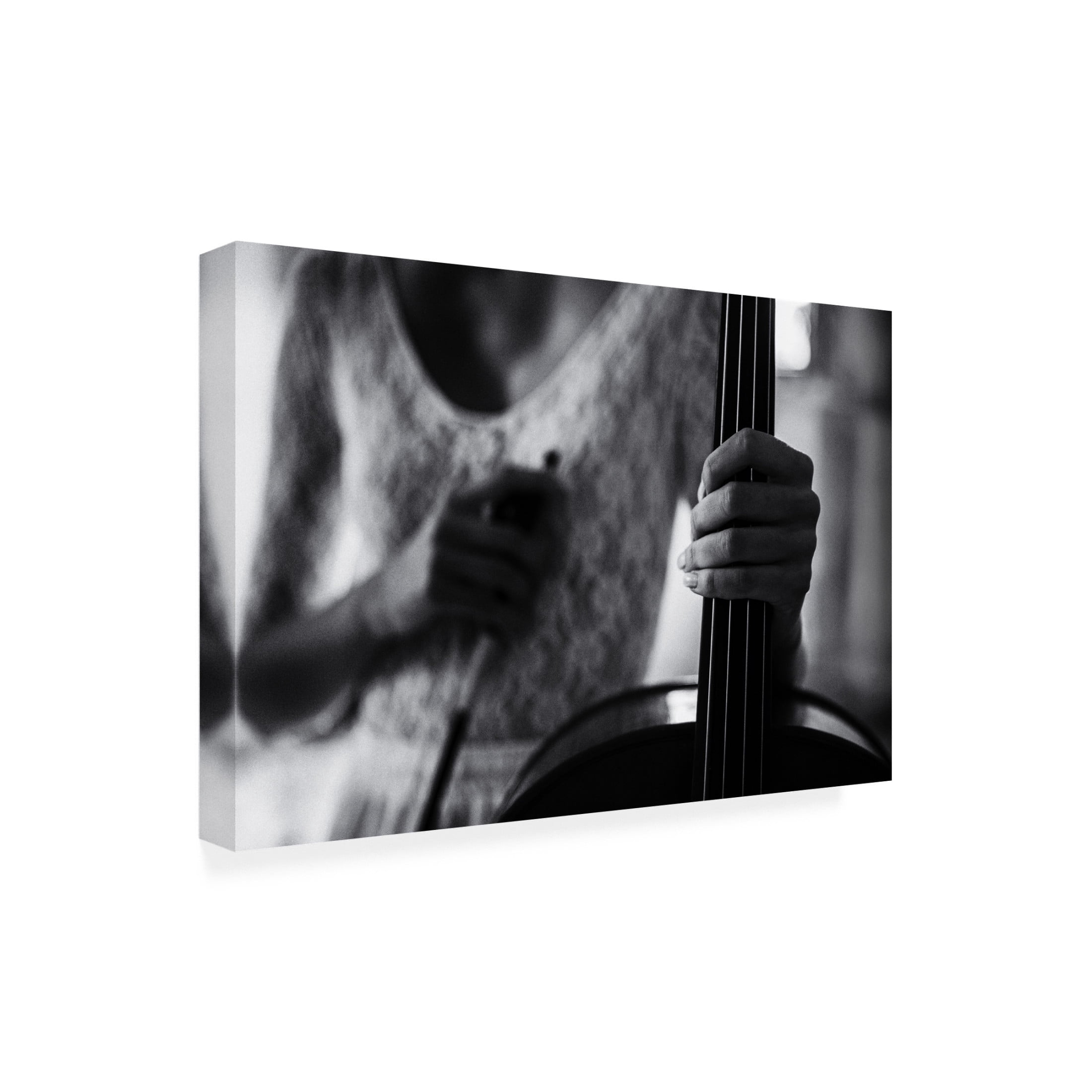 Canvas Wall Art - Roswitha Schleicher-Schwarz 'Break For The Cello' Wall Art for Living Room, Bedroom, or Office D?cor by Trademark Fine Art - 32 x 22 Inches