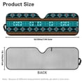 thumbnail image 7 of Yuyamidu Blue Aztec Windshield Sunshade for Wrangler Rubicon Sahara TJ JK JKU 2 & 4 Door Southwestern Tribal Car Sun Shade Blocks UV Rays and Keep Vehicle Cool, 7 of 7