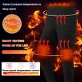 thumbnail image 4 of Liwarace Heating Mens Thermal Underwear Winter Full Body USB Electric Heated Fleece Warm, 4 of 13
