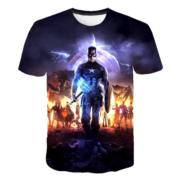 Summer Fashion Trend Spiderman T Shirt For Boys and Girls Clothing Top Casual Cartoon Clothes Marvel Superhero Costume Kids Tops8T Gong Bohan LED