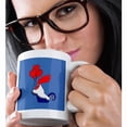 thumbnail image 2 of 3drose, Cockerel Lover Vector Art in Bold Bright Colors, 11oz Mug, 2 of 6