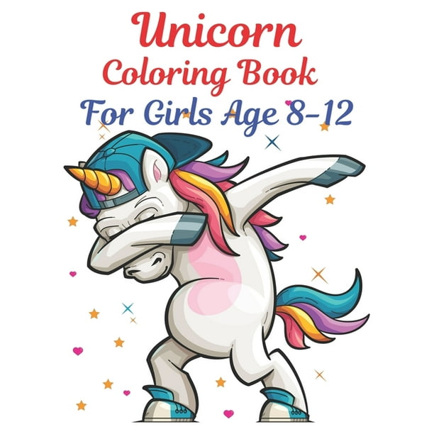 unicorn coloring book for girls age 812  unicorn colornumber coloring  book for for all of ages kids paperback