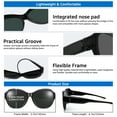 thumbnail image 6 of TINHAO Polarized Sunglasses Over Glasses, Wrap Around Cat Eye Sun Glasses Fit Go Over Shades for Driving, 6 of 7