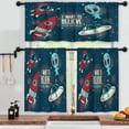 thumbnail image 3 of LALILO Kitchen Curtains and Valances Set of 3 36" Cartoon Window Treatment Tiers for Window Decor, 3 of 5