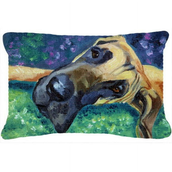 Great Dane Hard Day Fabric Decorative Pillow