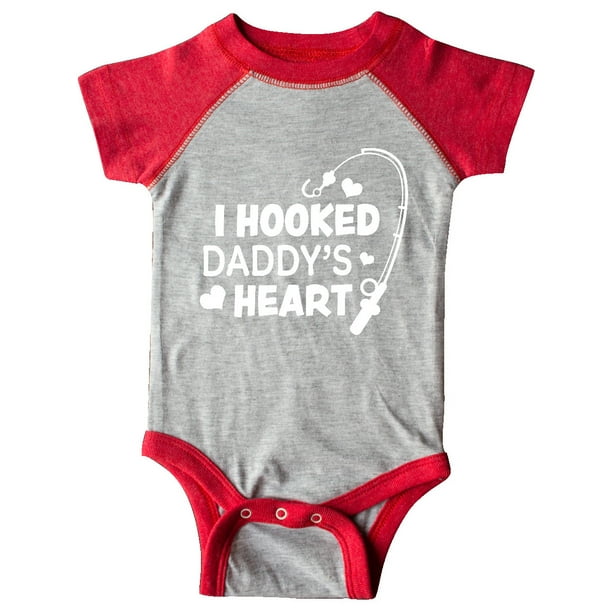 Download INKtastic - I Hooked Daddy's Heart with Fishing Rod Infant ...