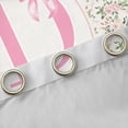 thumbnail image 4 of Castle Fairy Monogrammed Letter D Blackout Curtains Set of 2 (52x84 Each) for Teens Boys Girls,Kawaii Bow Window Curtains,Chic Flower Rose Curtains and Drapes,Super Cozy Room Decor, 4 of 6