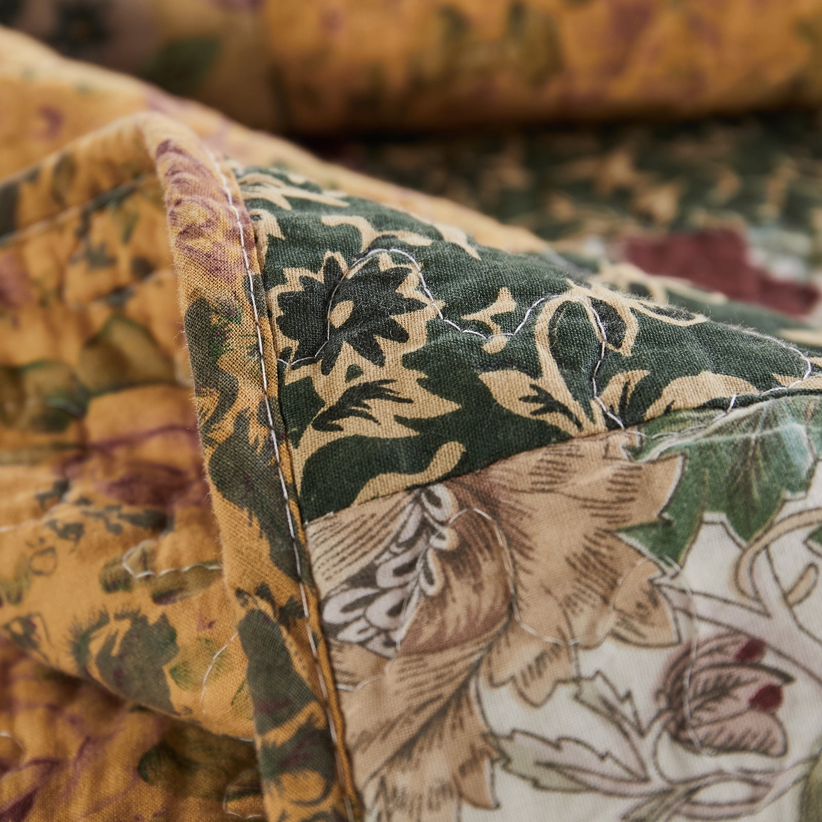 Greenland Home Fashions Antique Chic 100% Cotton Authentic Patchwork Quilt Set, 3-Piece King